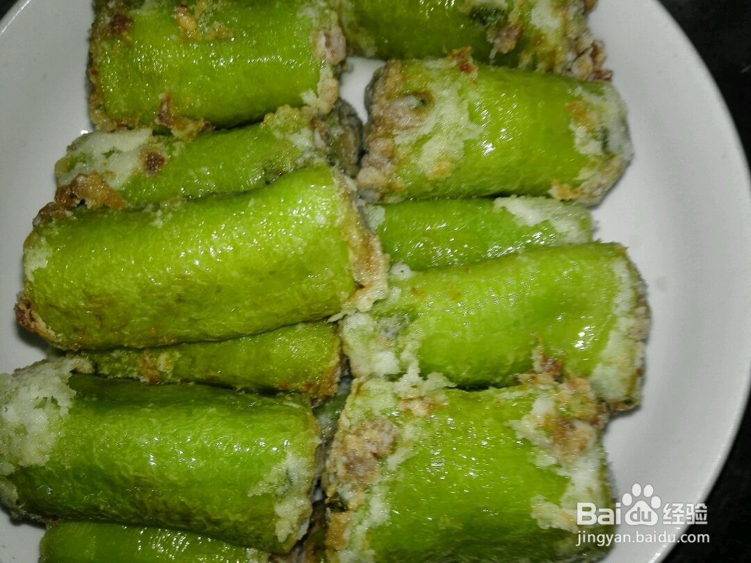 肉末酿尖椒——闽菜