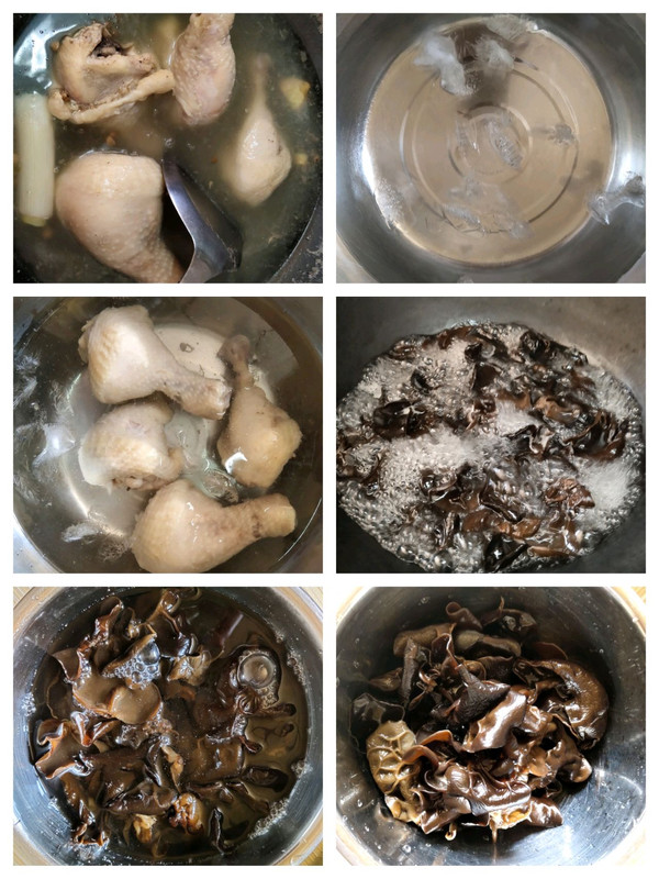 捞汁黑木耳拌鸡腿