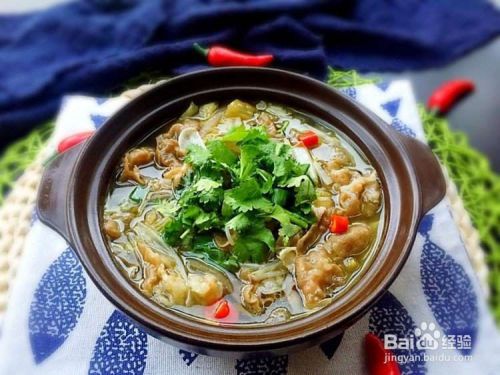 如何做美味酸辣汤羊肉卷 百度经验