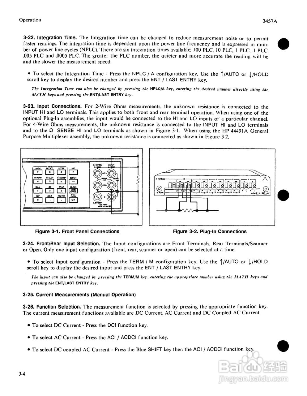 HP 3457A 万用表用户使用手册:[6]
