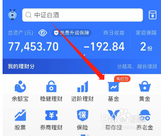 支付宝如何查看基金的排行榜