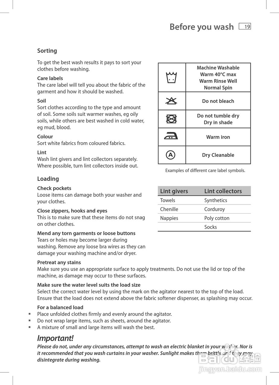 斐雪派克WA70T60GW1洗衣机说明书:[3]