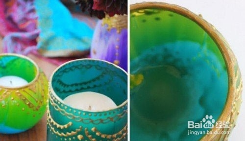 精致创意奢华的多彩DIY烛台制作步骤图解