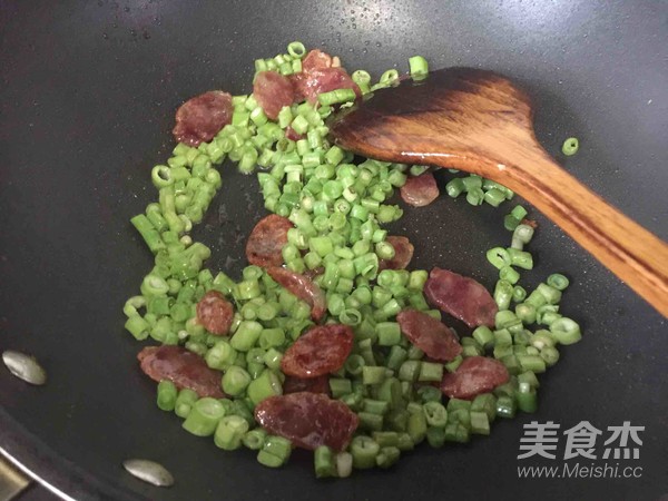 豆角腊味炒饭