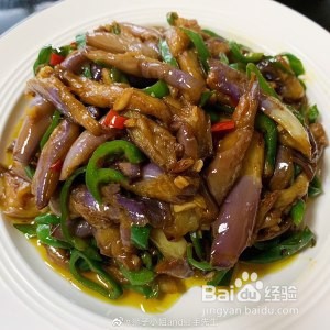 家常菜(酱爆茄子v)的做法