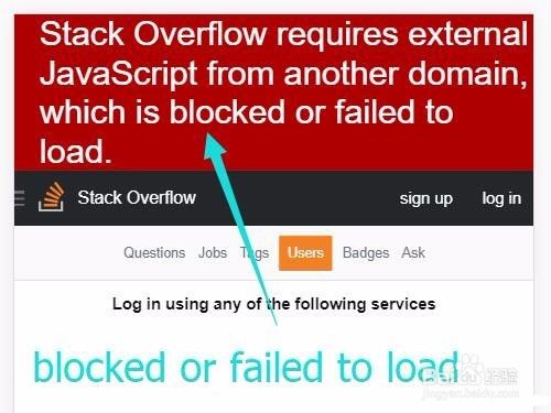 Stack Overflow require external JS..解决方案
