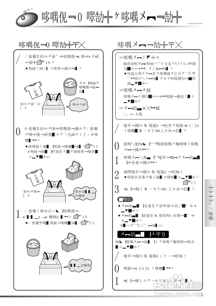 HITACHI NW-5FR型洗衣机使用说明书:[4]