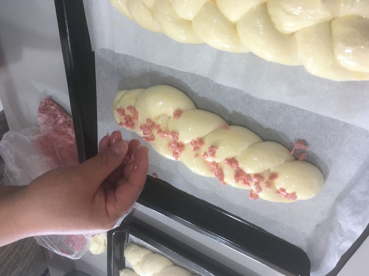 火腿香葱辫子包这样做更好吃