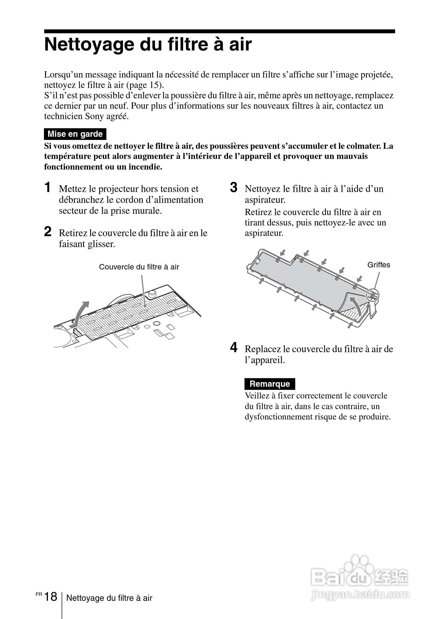 SONY VPL-EW275投影机说明书:[6]