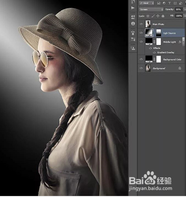 PS怎么打造唯美的暗调室内人像?