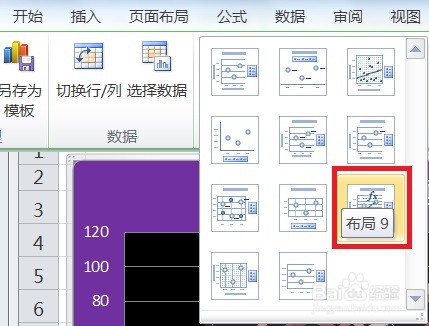 EXCEL带平滑线和数据标记的散点图显示布局9效果