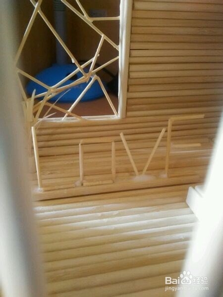 怎么用竹签坐手工小竹屋