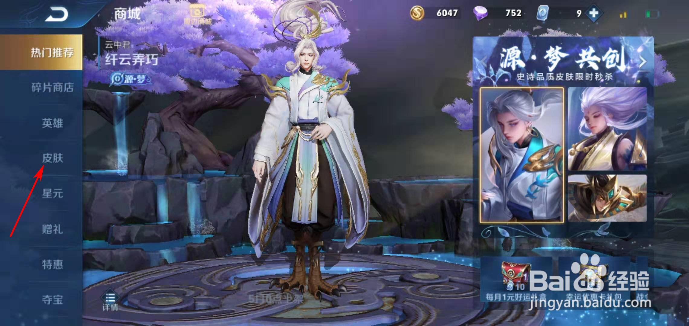 王者荣耀武陵仙君是谁的皮肤