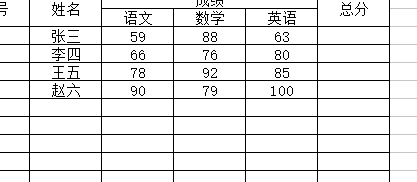 基础的excel表制作