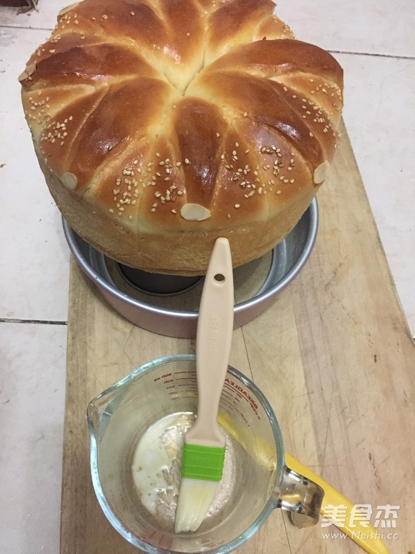 快手皇冠面包 一次发酵