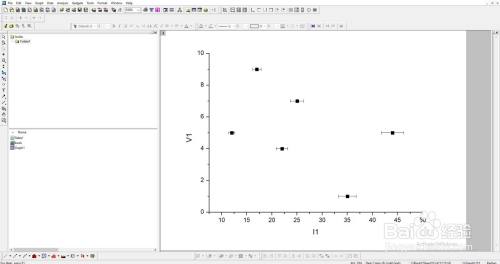Origin中怎么通过Graph对调X和Y坐标轴？