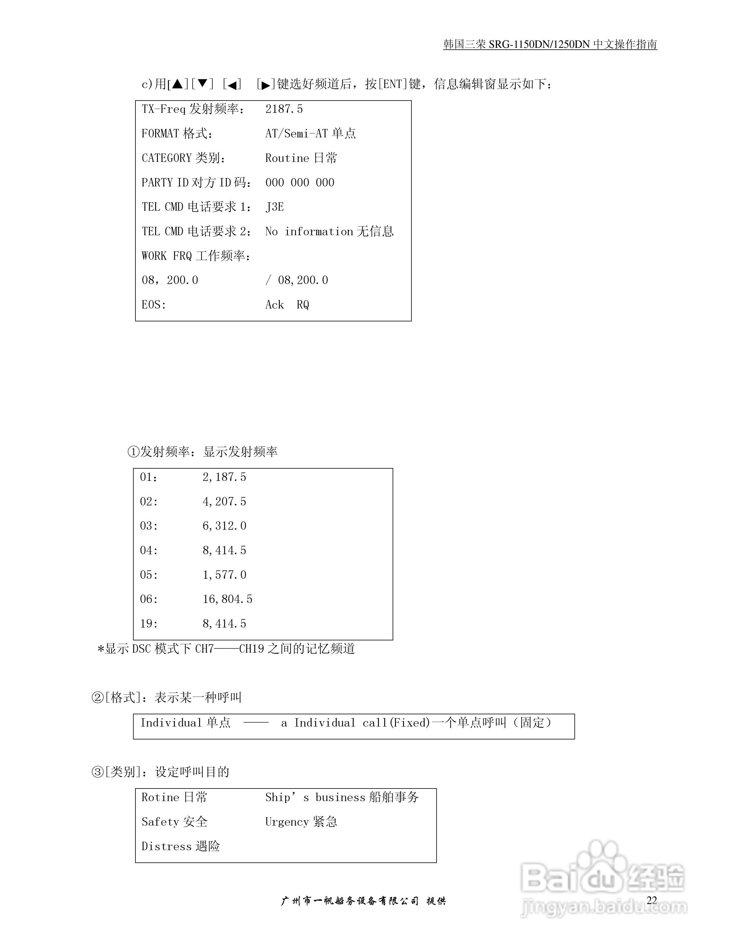 SRG-1150DN/SRG-1250DN MF/HF/DSC收发机中文操作手册:[3]