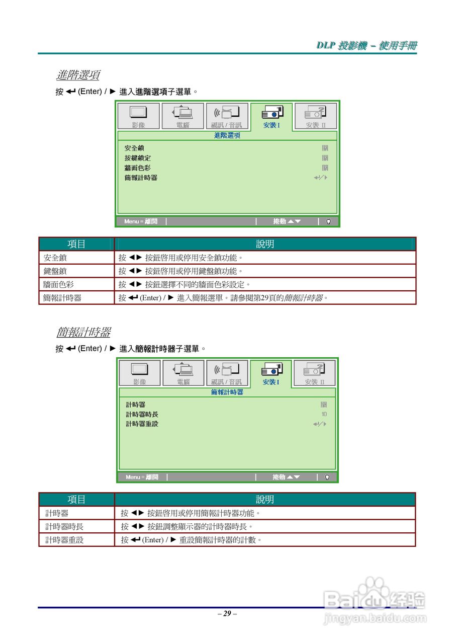 丽讯D520ST投影机使用说明书:[4]