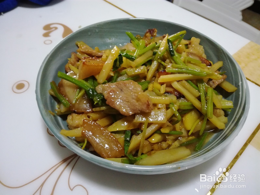 土豆丝五花肉片家常炒法