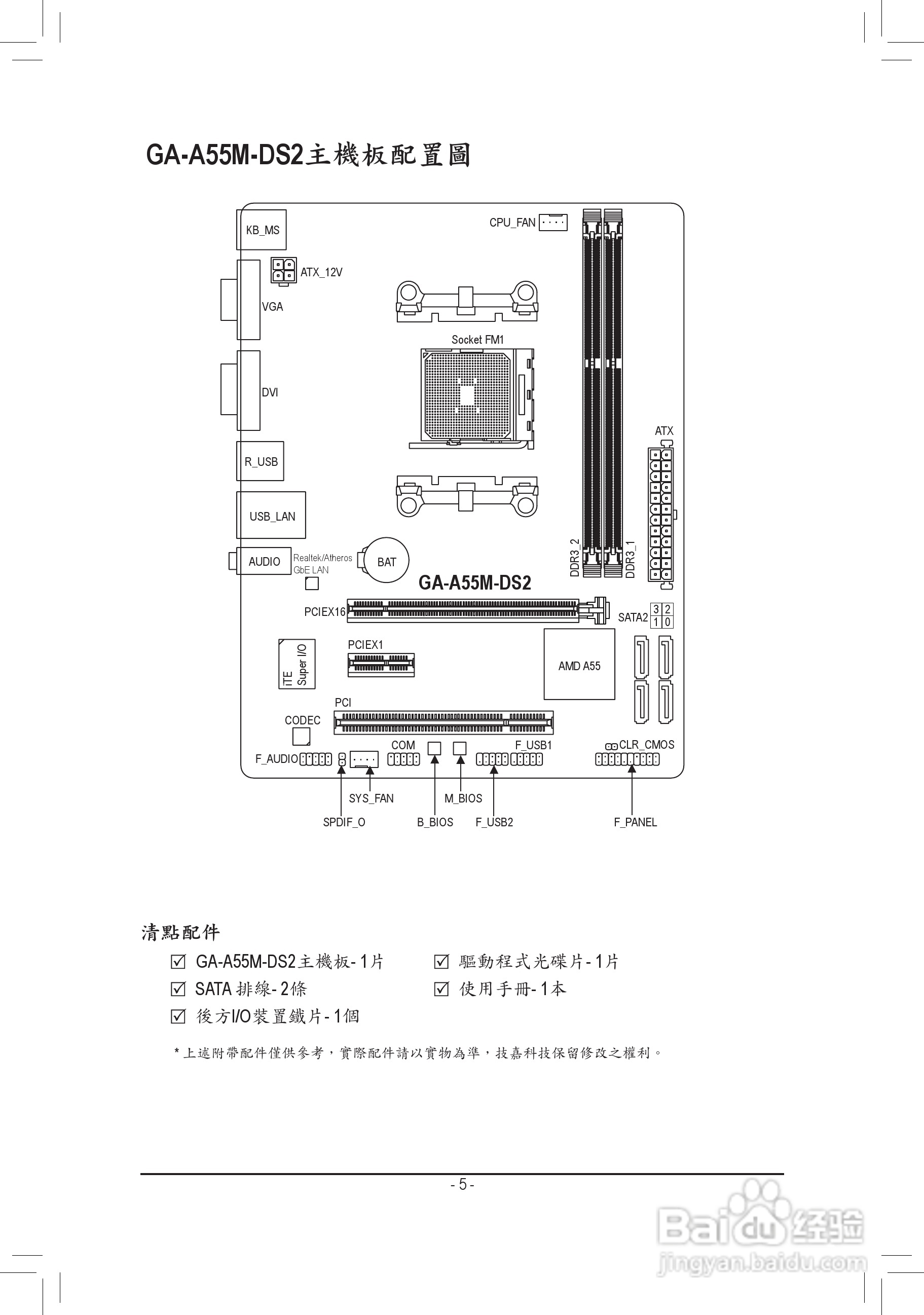 技嘉GA-A55M-DS2主板使用手冊:[1]