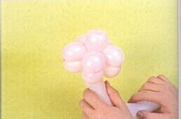 魔法气球造型教程系列之：[21]五瓣花束