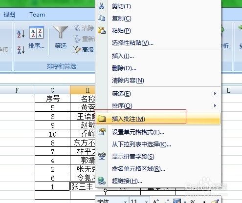 Excel2007基础教程：[12]分类汇总和插入批注