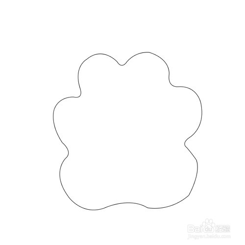 如何画熊掌简笔画