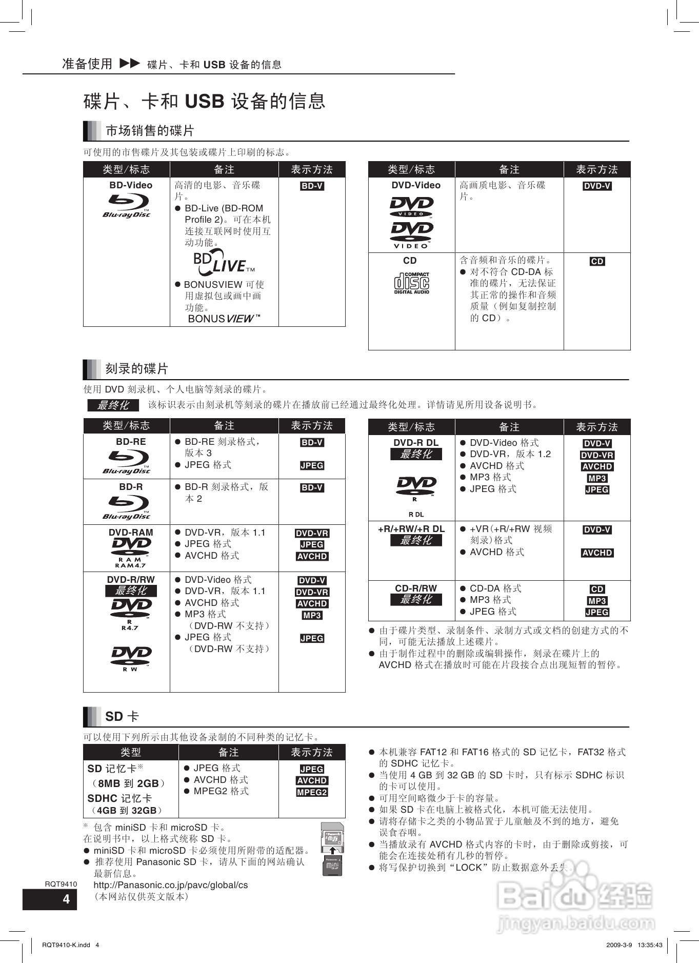 松下DMP-BD60蓝光播放机使用说明书:[1]