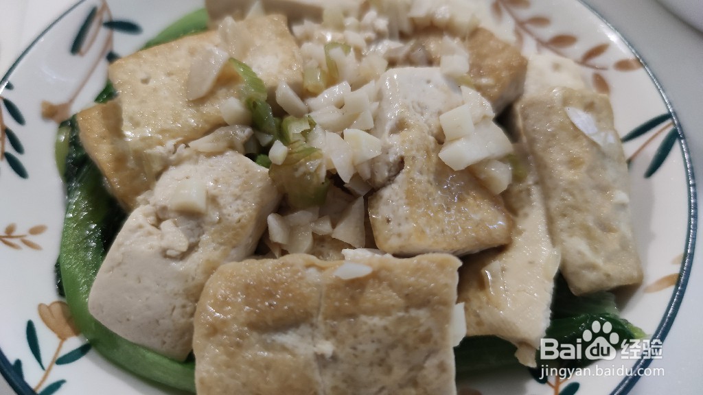 生煎豆腐油麦菜