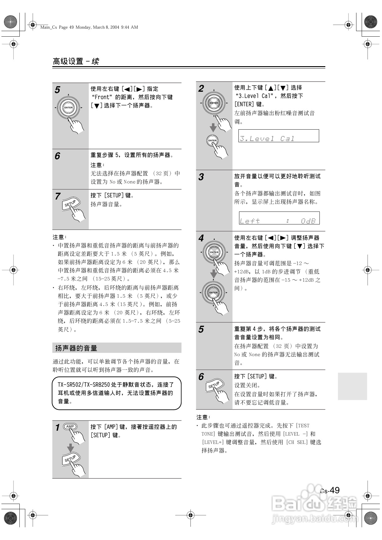 安桥AV接收机TX-SR502型使用说明书:[3]