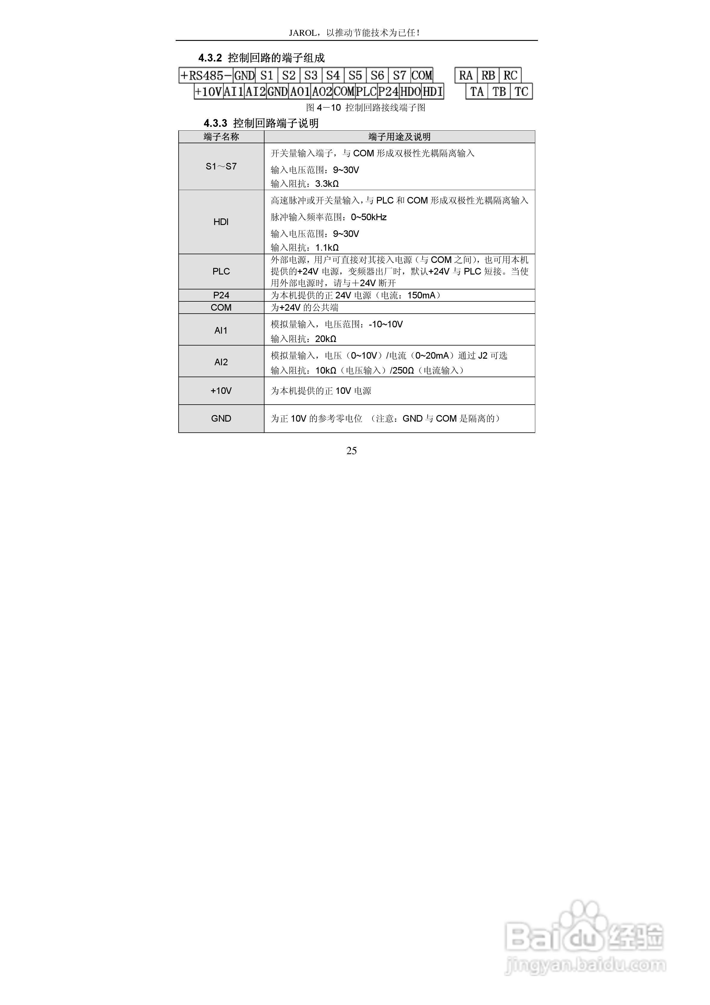 佳乐JR6000-055G/075P-4-1050变频器使用说明书:[3]