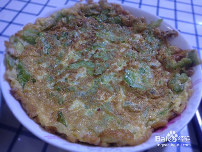 苦瓜煎蛋的做法