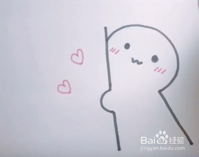 怎样画出可爱的暗恋小人