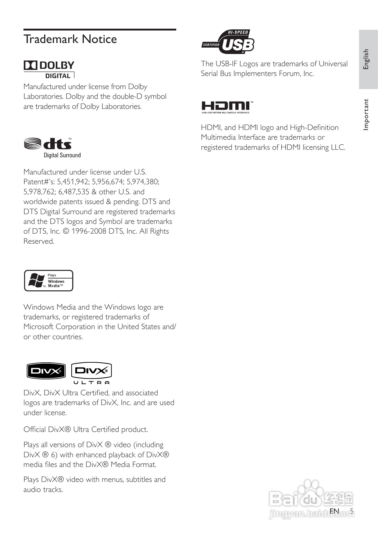 飞利浦DVP3388K/98 DVD播放机使用说明书:[1]