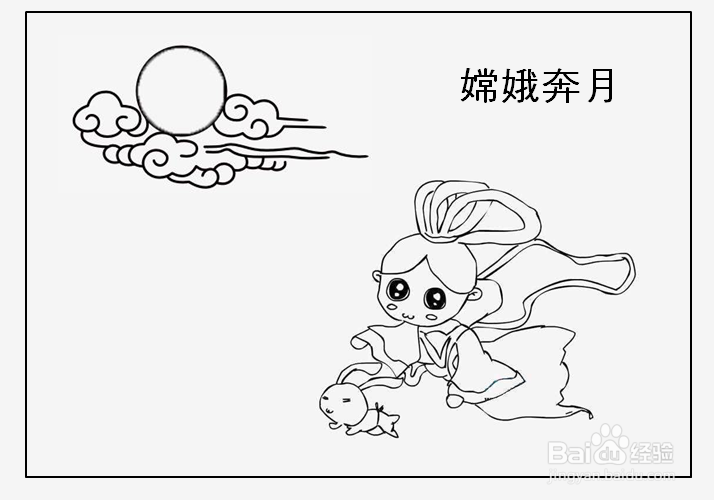 中国神话故事简笔画