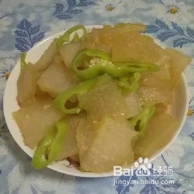 青椒炒冬瓜片
