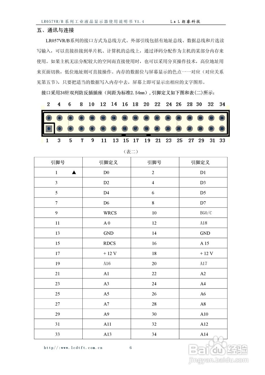 朗睿LR057VR/B系列彩色液晶显示器使用说明书:[1]