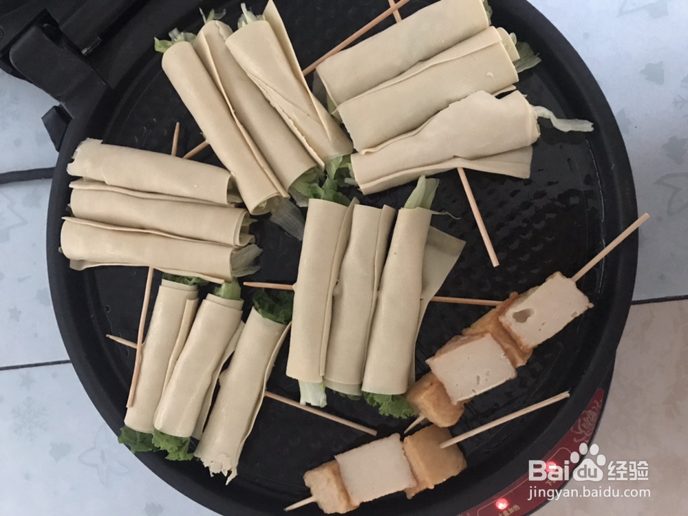 妈妈教我做的豆皮生菜卷