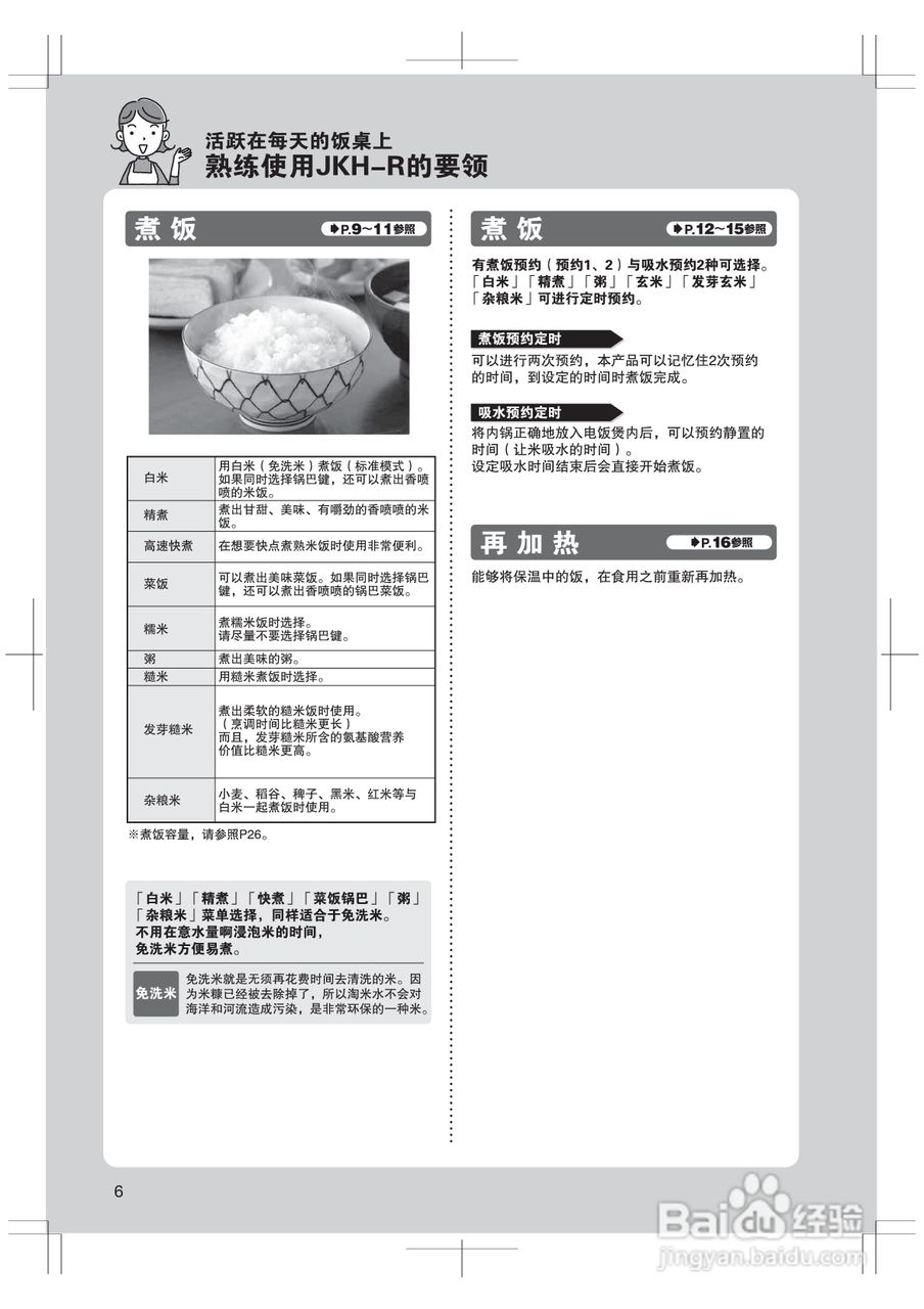 虎牌JKH-A10C, JKH-A18C型IH电饭煲使用说明书:[1]
