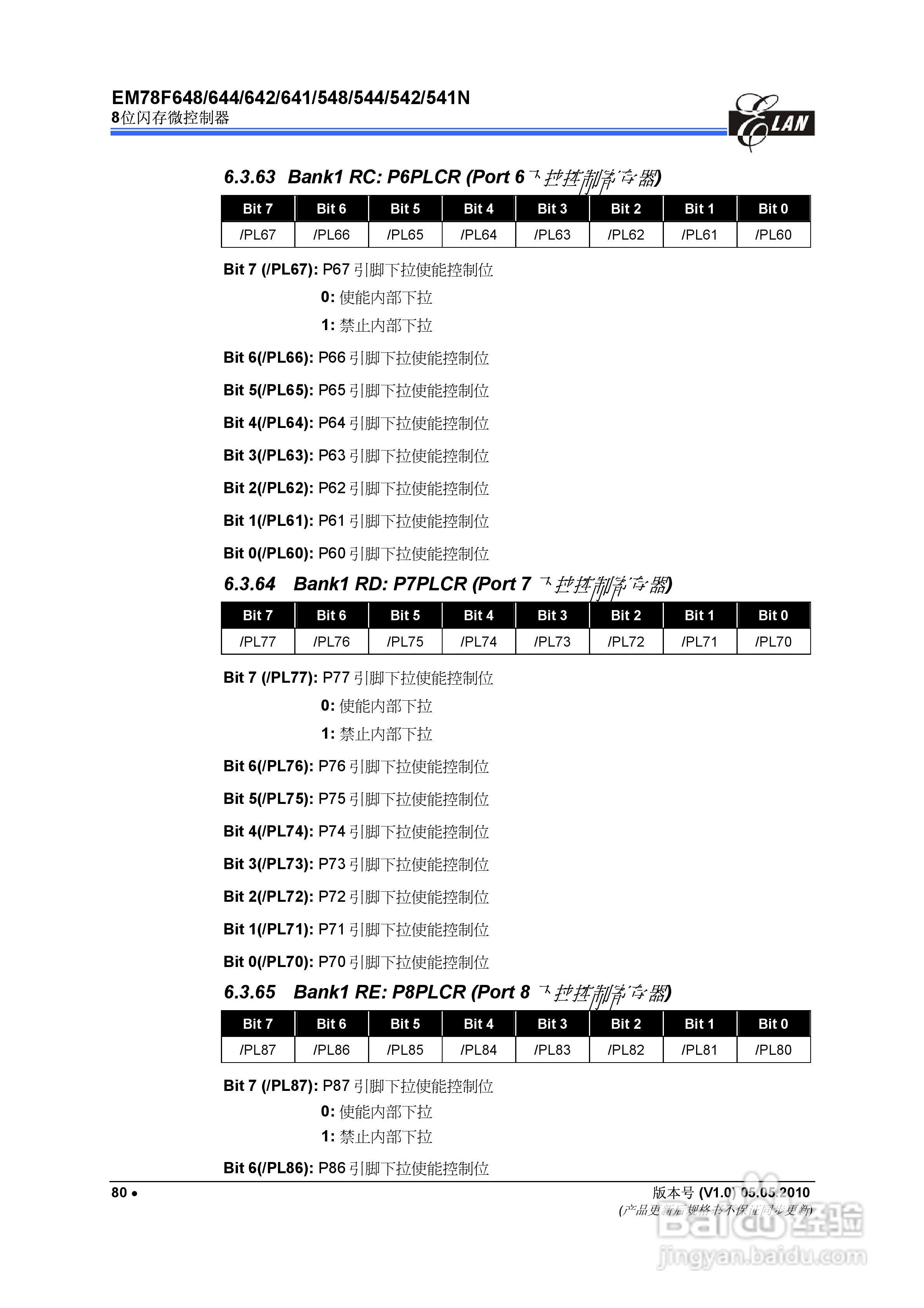 EM78F 8位闪存微控制器说明书:[9]