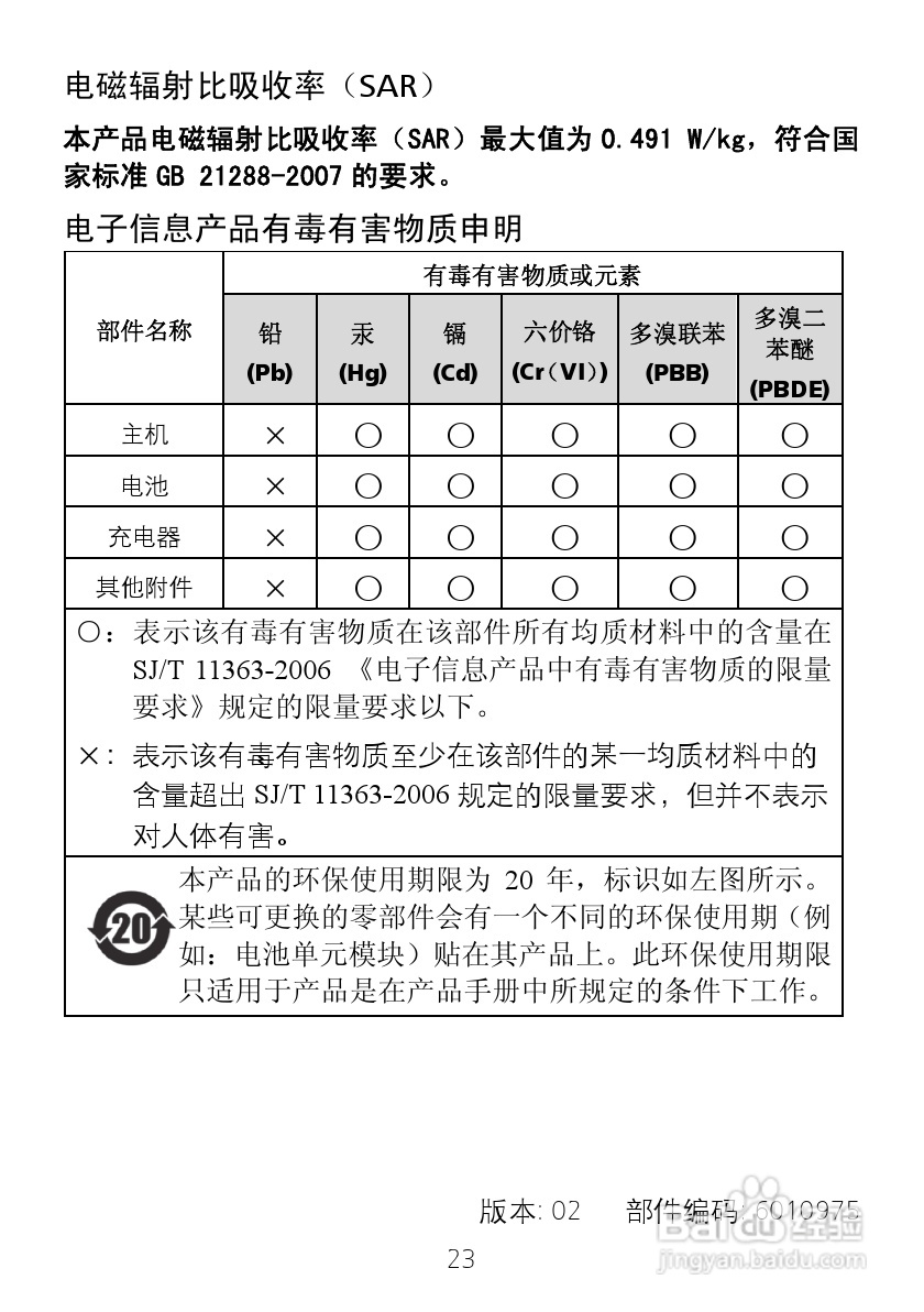 华为 G5000手机说明书:[3]