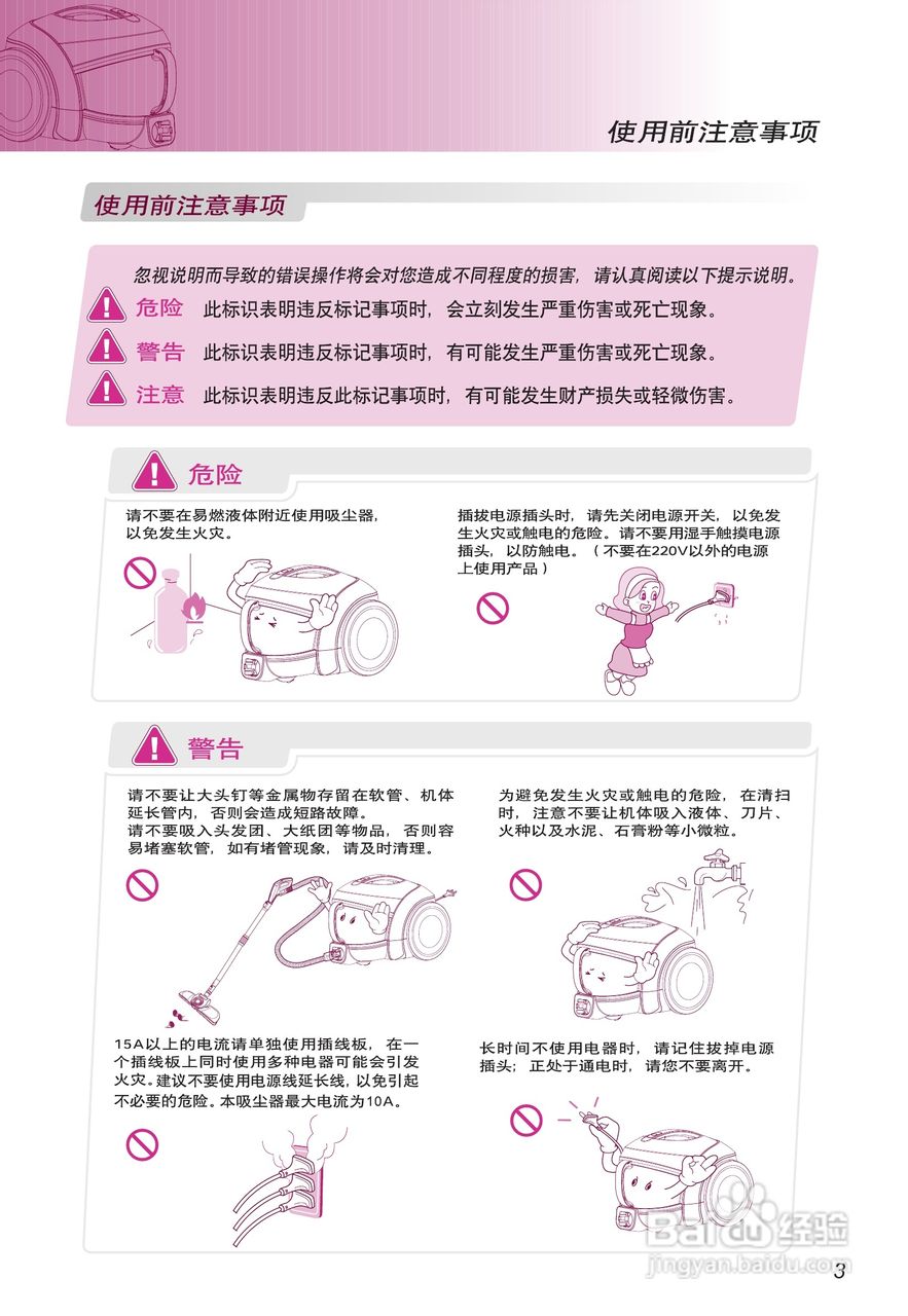 LG VC6118GHAYM吸尘器机使用说明书:[1]