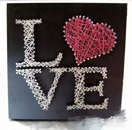 毛线手工，创意装饰画