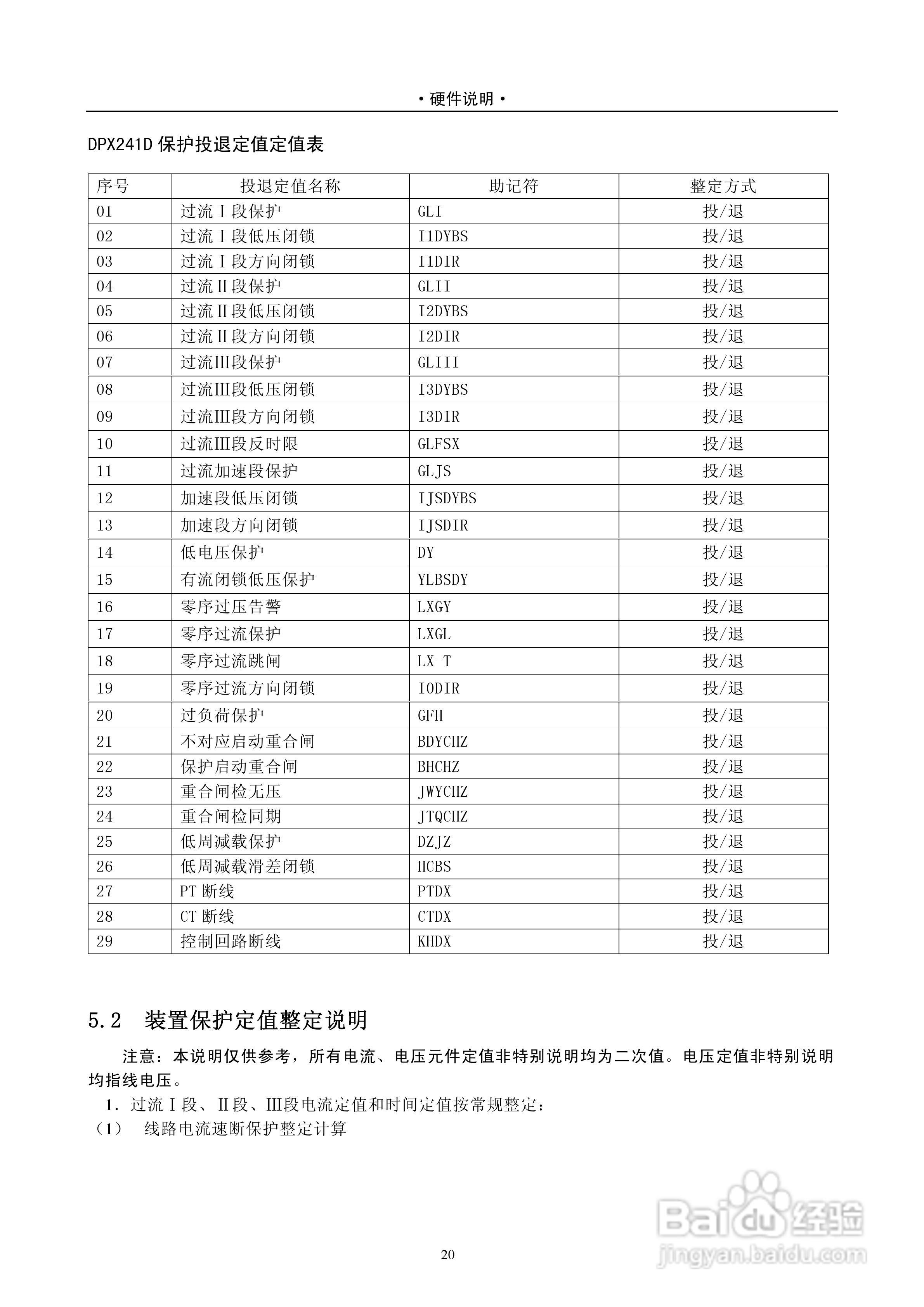 DPX241D系列数字式线路保护测控装置说明书:[3]