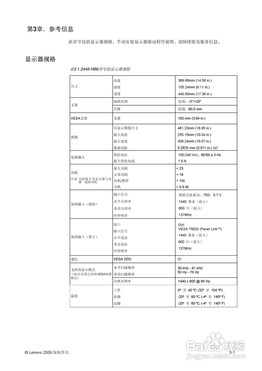 联想L1951pwD液晶显示器使用说明书:[2]