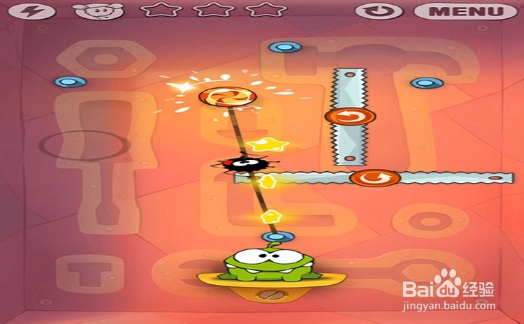 手机游戏割绳子level9-23三星攻略