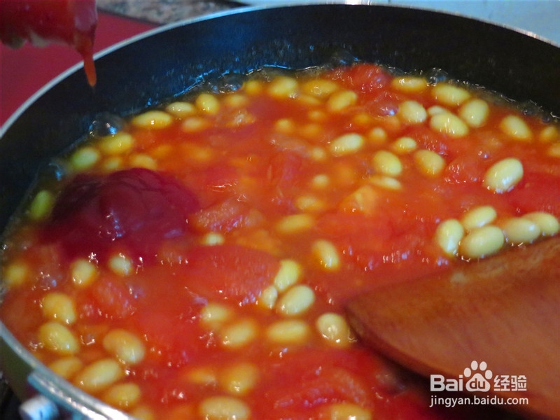 黄豆新吃法-西红柿焗黄豆