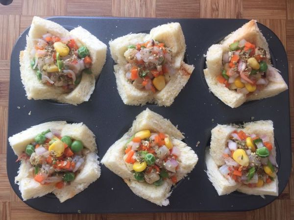 海鲜芝士吐司盏