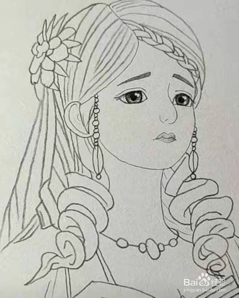 叶罗丽的灵公主简笔画图片
