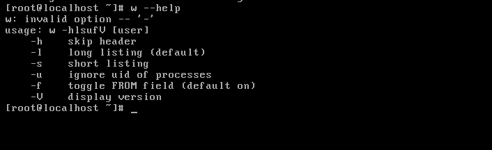 Linux命令详解：[21]显示系统登录用户命令